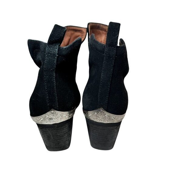 Jeffery Campbell Cromwell Black Suede Western Women's Booties size 8.5 - Picture 6 of 7